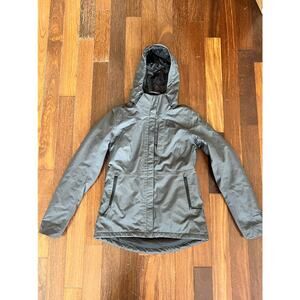 North Face Kalispell Triclimate Gray Zip up Hooded Womens S